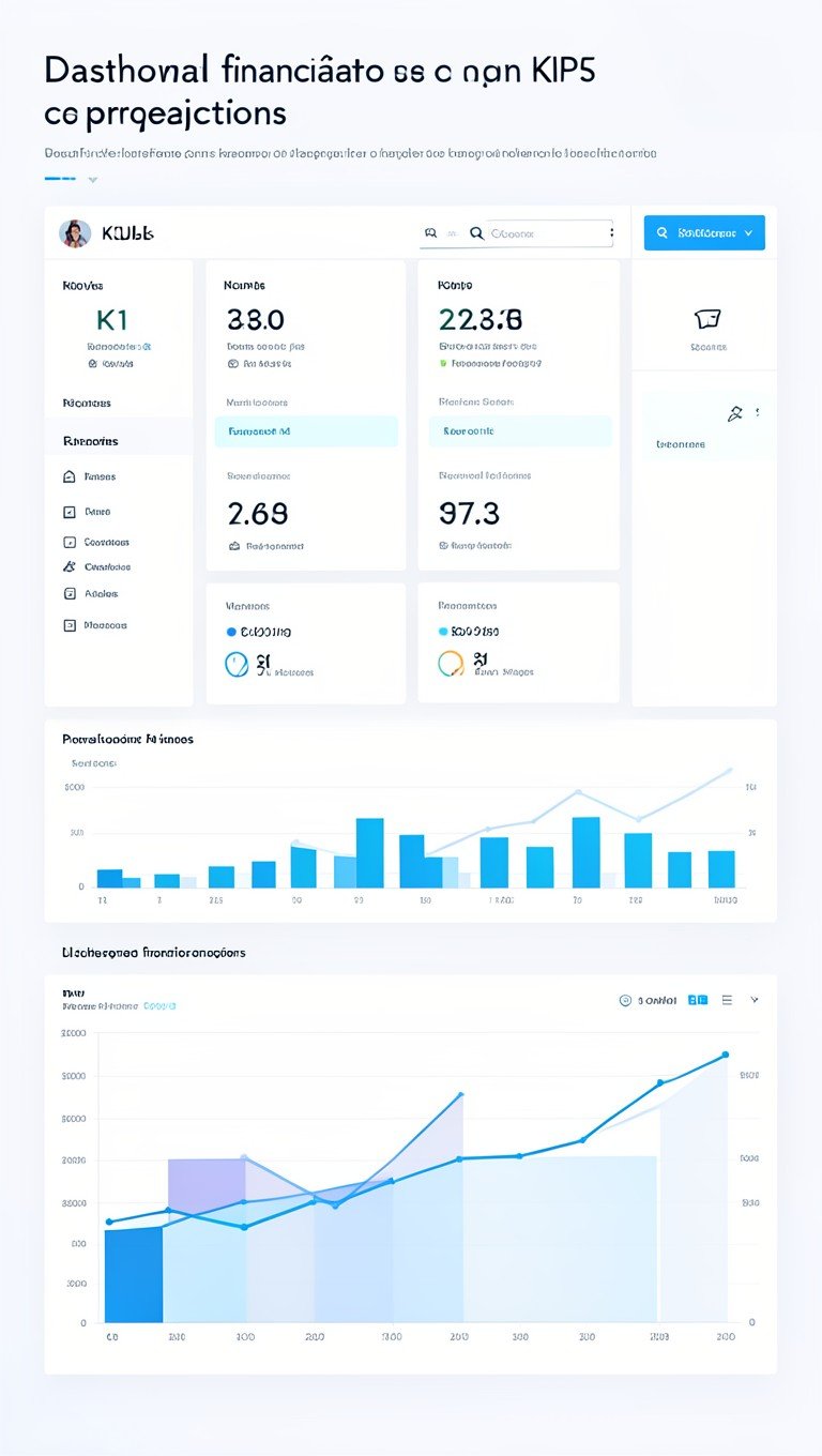Dashboard financiero con KPIs y proyecciones